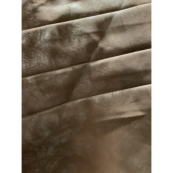 GUESS Women's Brown Faux Leather Wrap Skirt - Picture 4 of 4